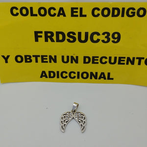 DIJE ALAS C/CIRCONIAS PLATA .925 2.4 GR (NUEVO)