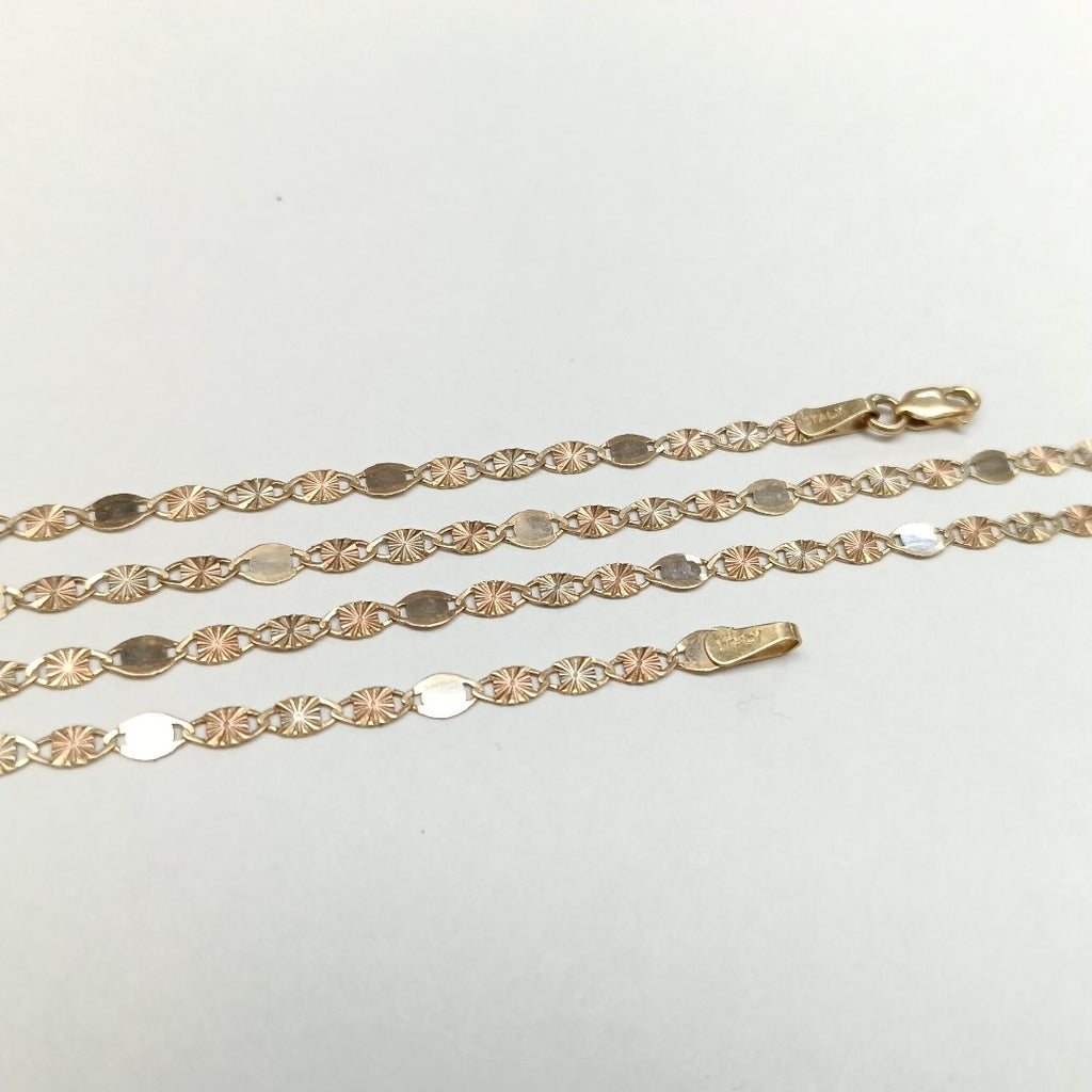 CADENA ORO COMBINADO 14 K 2,80 GRMS (SEMINUEVO)