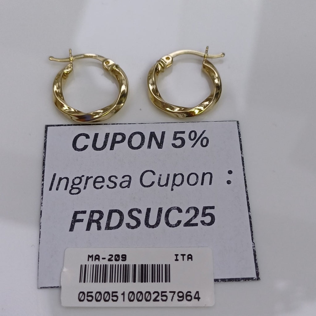 ARRACADAS ORO 14K 1.3 (NUEVO)