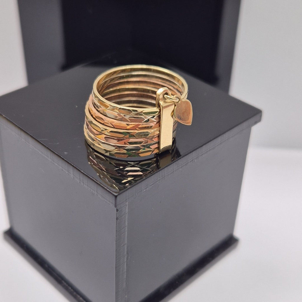 SEMANARIO DE ARGOLLAS ORO 14 K 5.1 GRMS (SEMINUEVO)