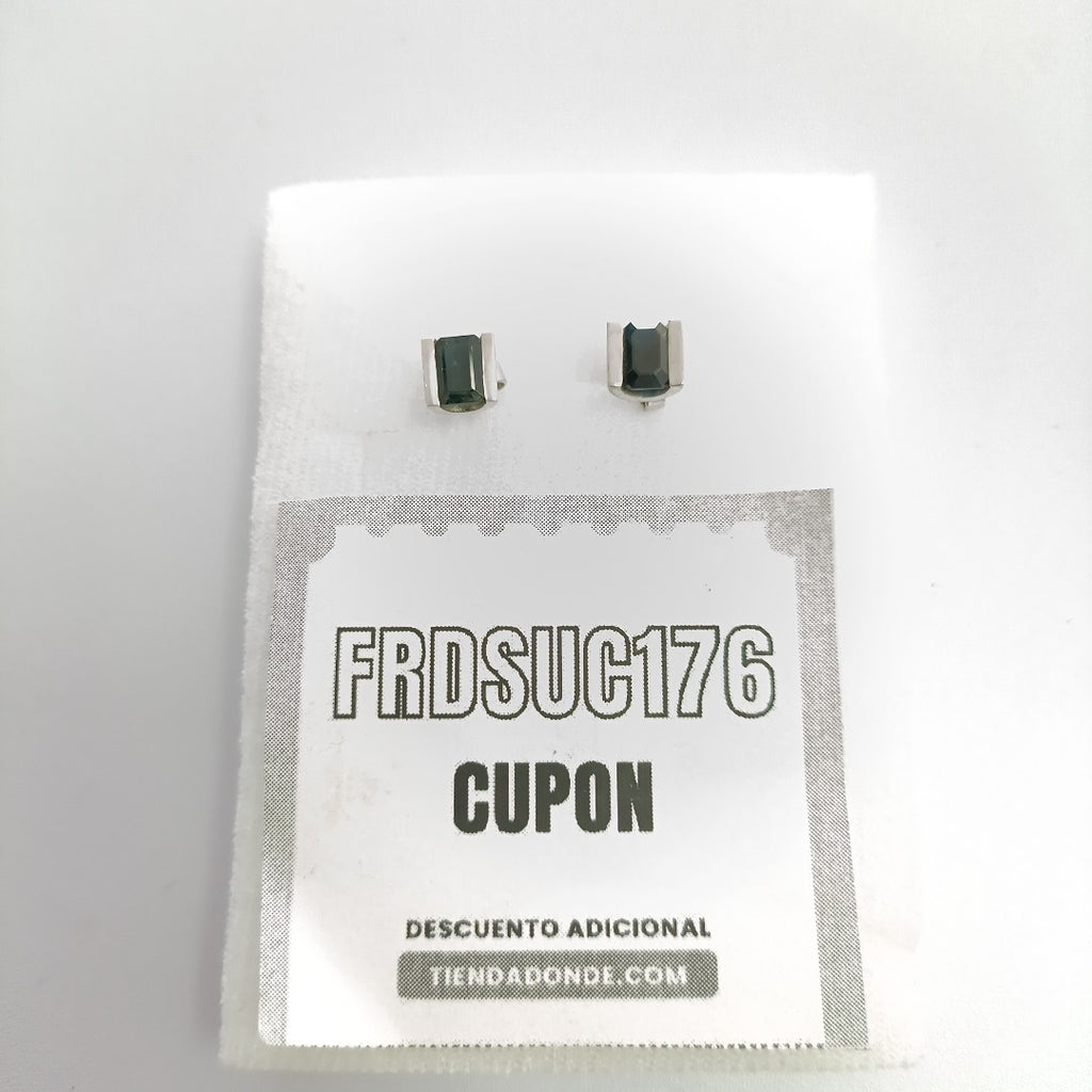 BROQUELES PAR ORO BLANCO 10 K 2,60 GRMS (SEMINUEVO)
