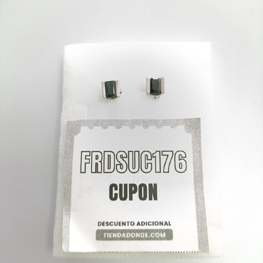 BROQUELES PAR ORO BLANCO 10 K 2,60 GRMS (SEMINUEVO)