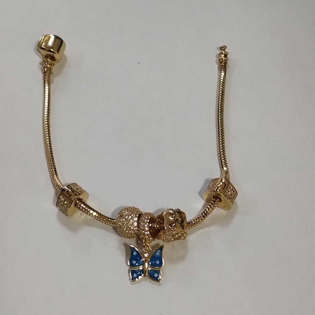 PULSERA CHARM ORO 14K 16.3 (NUEVO)