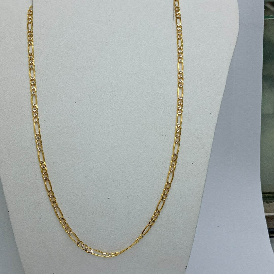 CADENAS 3X1 DIAMANTADA ORO 14K 55 CM 8.5 GR (NUEVO)