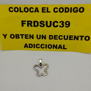 DIJE MARIPOSA C/CIRCONIAS PLATA .925 2.3 GR (NUEVO)