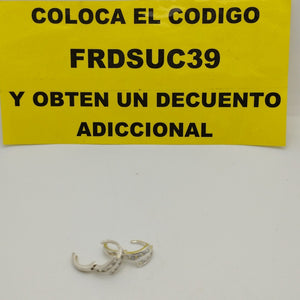 HUGGIES CIRCONIAS PLATA .925 2 GR (NUEVO)