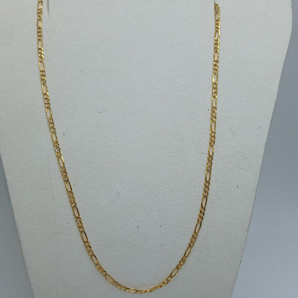 CADENAS TEJIDO 3X1 ORO 14K 55 CM 4.9 GR (NUEVO)