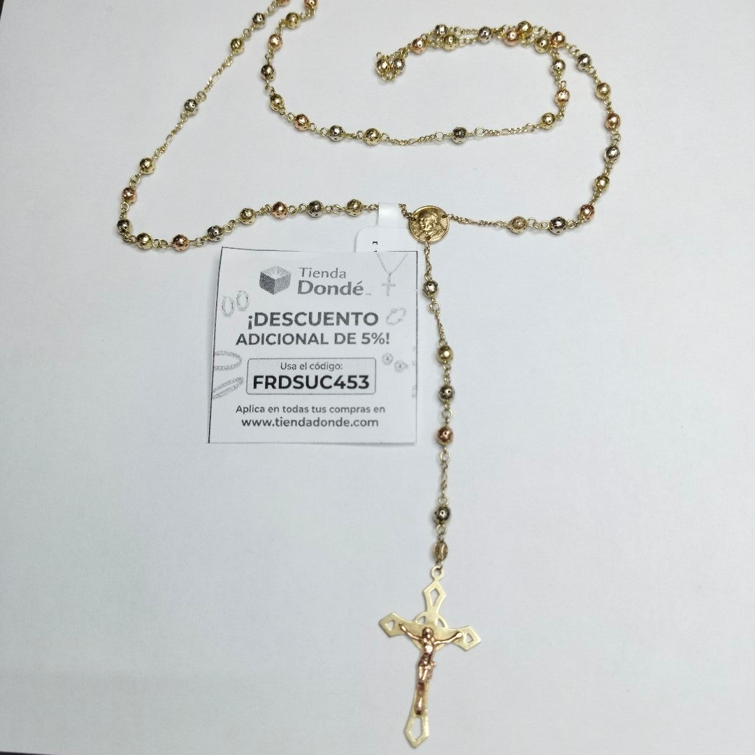ROSARIO ORO COMBINADO 14 K 15 GRMS (SEMINUEVO)