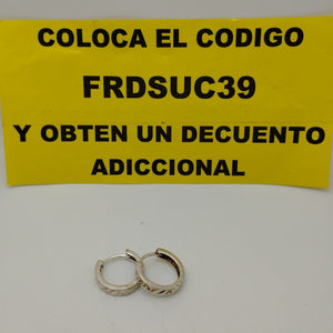 ARRACADAS LABRADAS PLATA .925 3.2 GR (NUEVO)