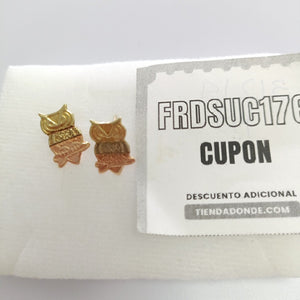 BROQUELES PAR ORO COMBINADO 14 K 1.4 GRMS (SEMINUEVO)