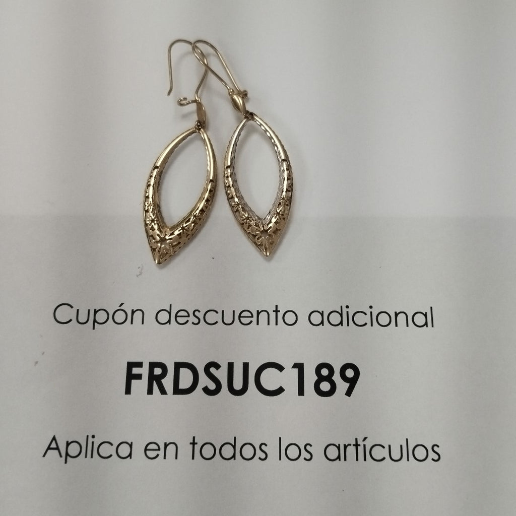 ARETES PAR ORO 14 K 3.4 GRMS (SEMINUEVO)