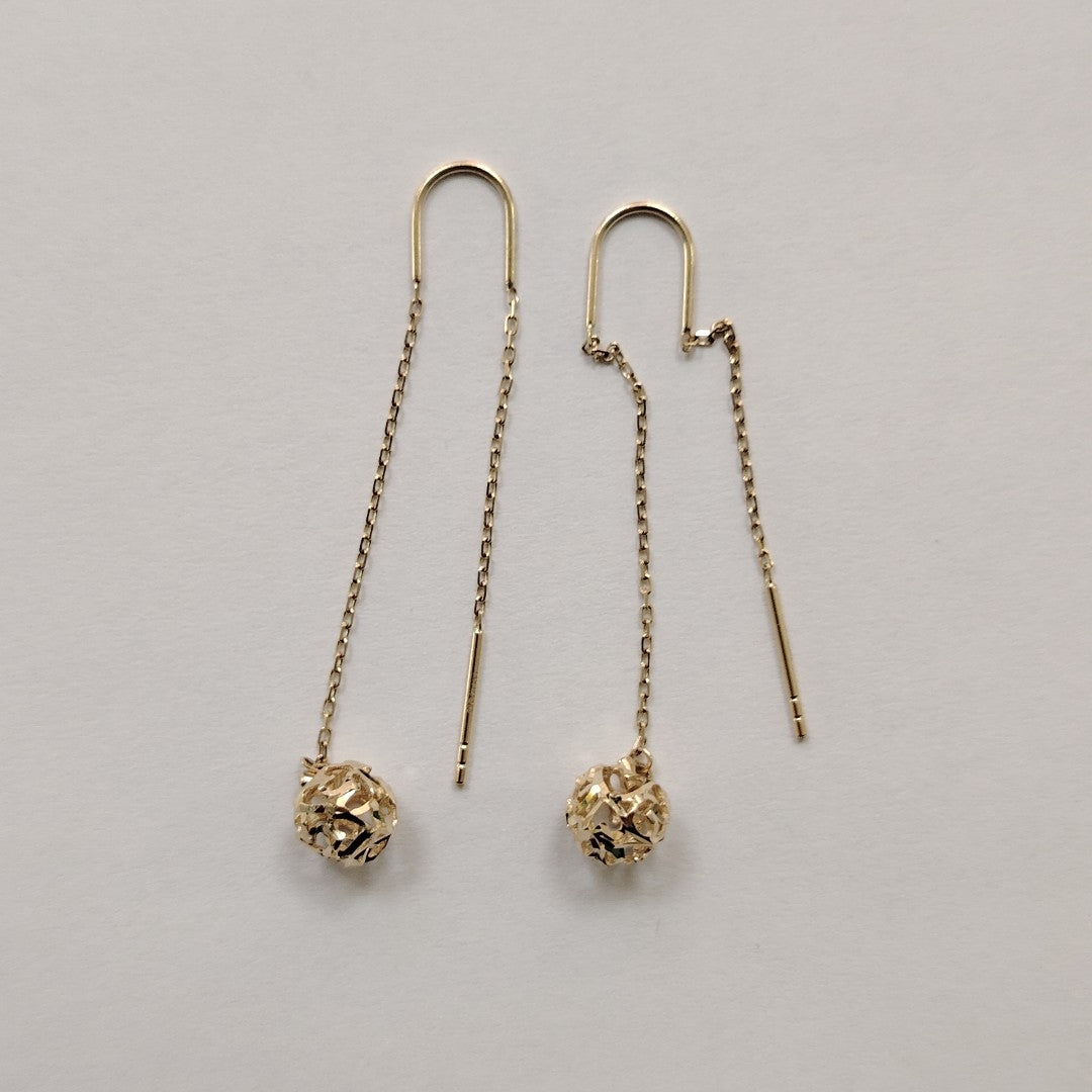 BROQUELES ORO 14K 1.7 (NUEVO)