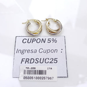 ARRACADAS ORO 14K 1.6 (NUEVO)
