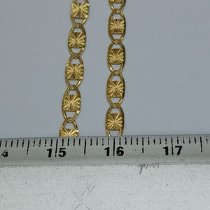 CADENAS TEJIDO GUCHI ORO 14K 55 CM 7.2 GR (NUEVO)