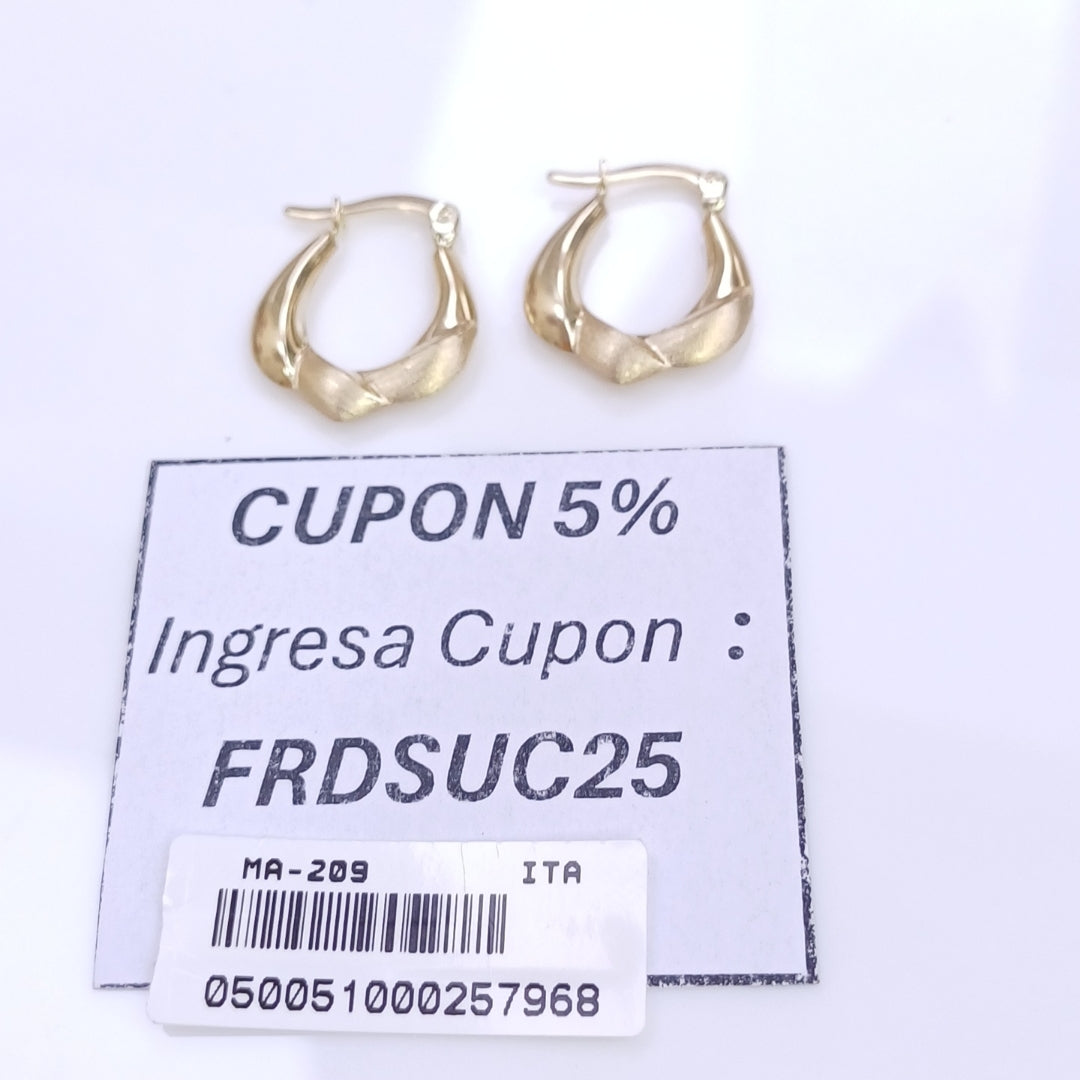 ARRACADAS ORO 14K 1.4 (NUEVO)
