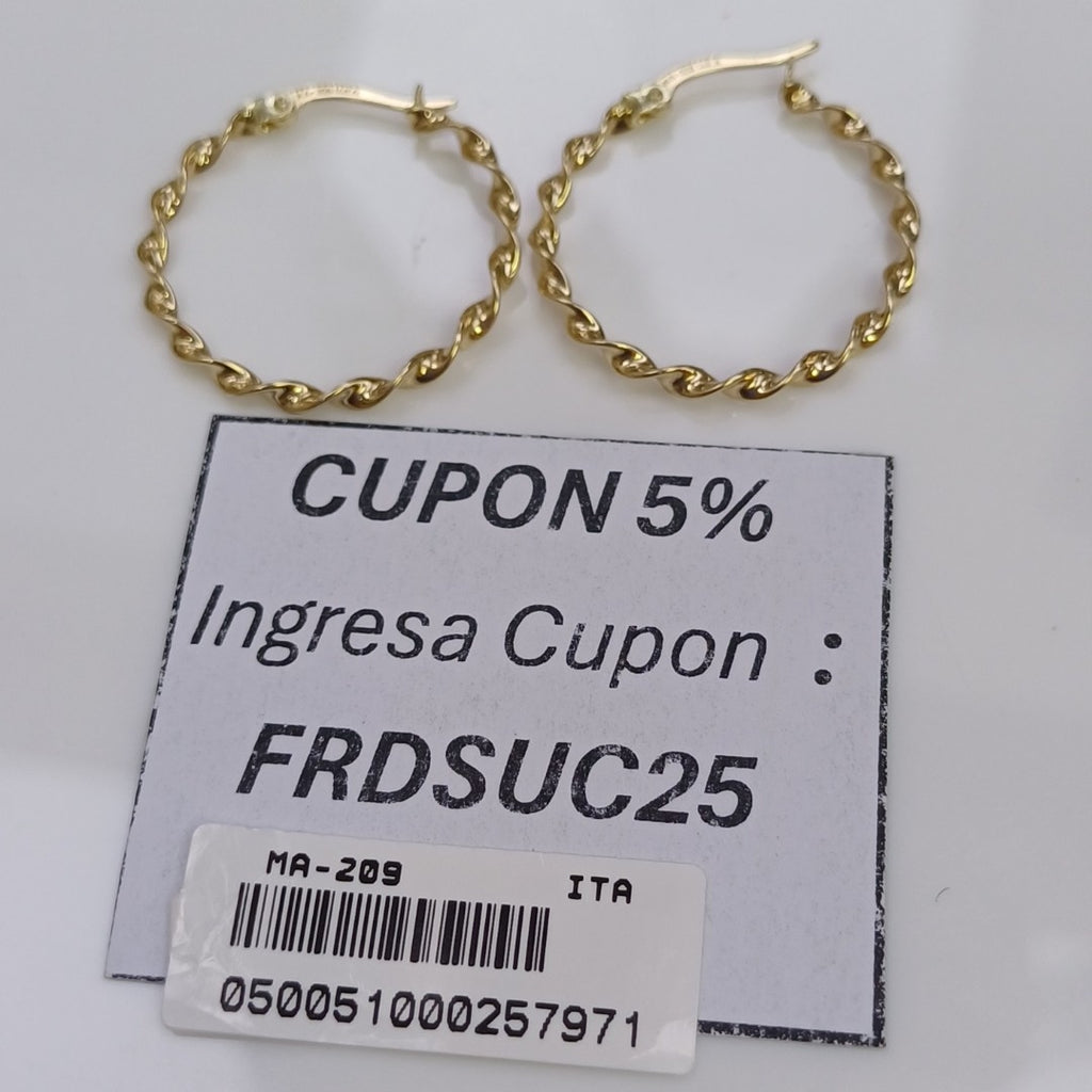 ARRACADAS ORO 14K 1.6 (NUEVO)