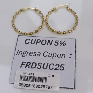 ARRACADAS ORO 14K 1.6 (NUEVO)