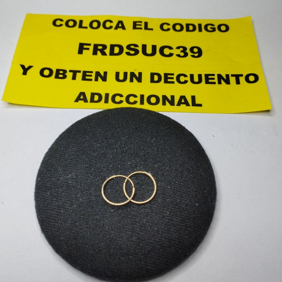 ARRACADAS PAR ORO 10 K 0,30 GRMS (SEMINUEVO)