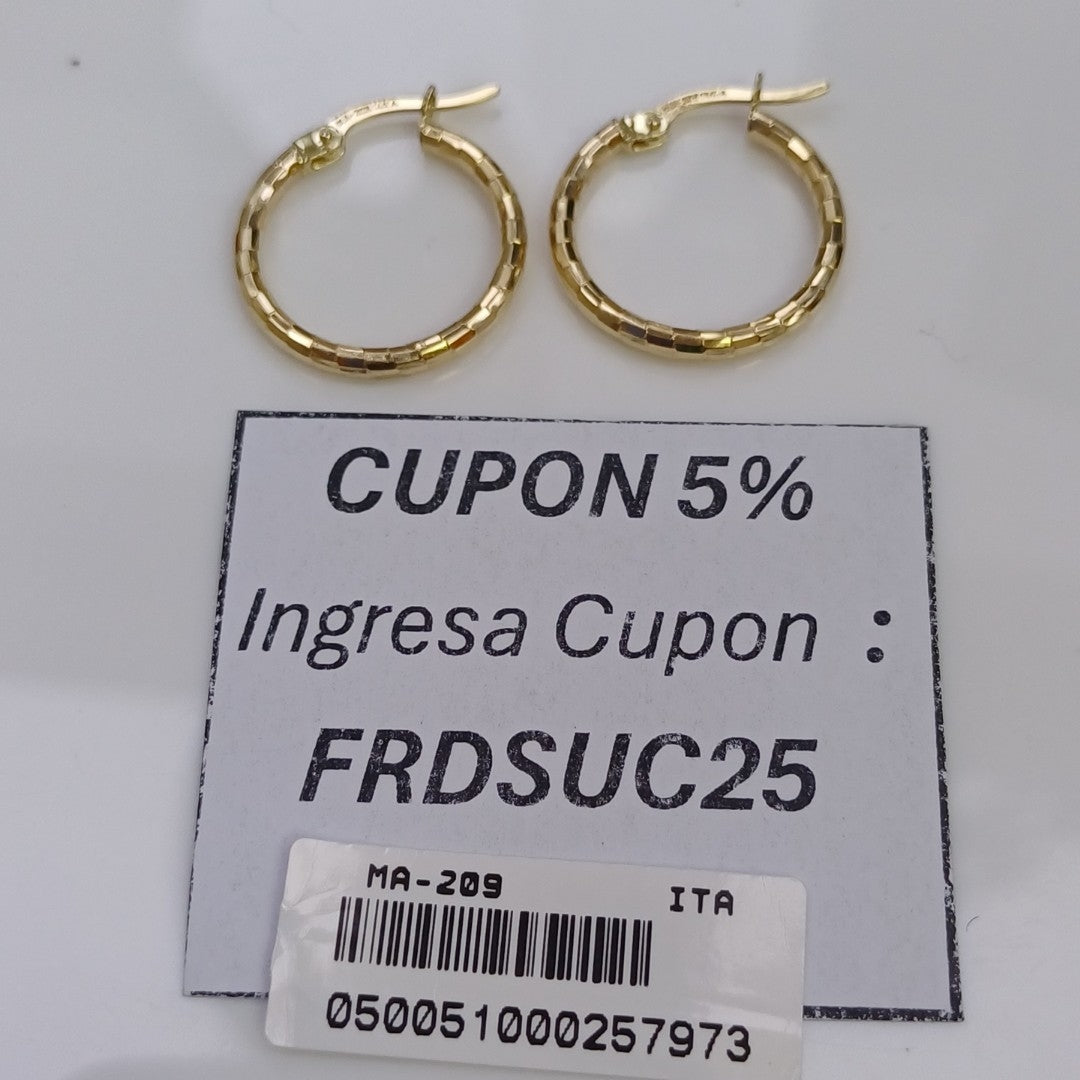 ARRACADAS ORO 14K 1.6 (NUEVO)