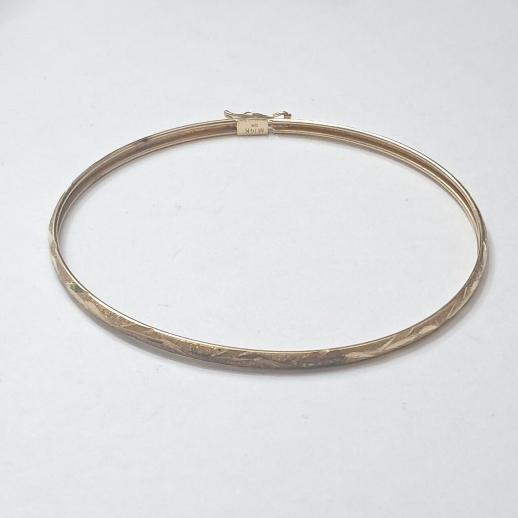 PULSERA RIGIDA ORO 14 K 3,50 GRMS (SEMINUEVO)