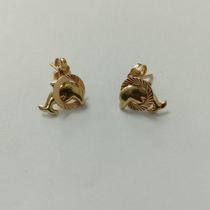 BROQUELES PAR ORO 14 K 1,20 GRMS (SEMINUEVO)