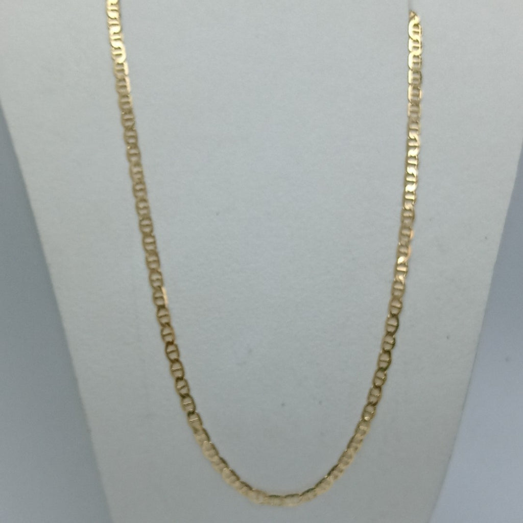 CADENAS TEJIDO MARINERA ORO 14K 55 CM 7.8 GR (NUEVO)