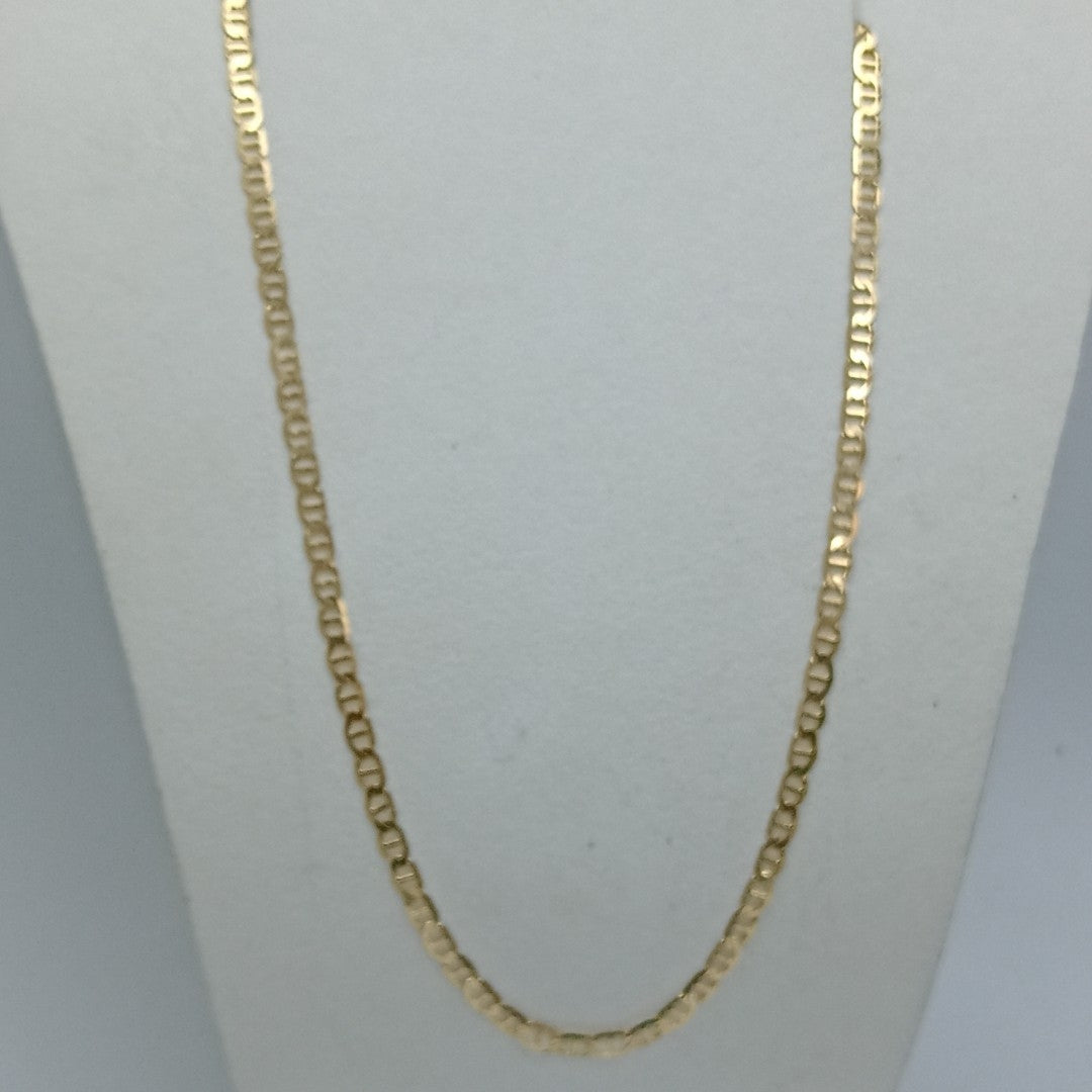 CADENAS TEJIDO MARINERA ORO 14K 55 CM 7.8 GR (NUEVO)