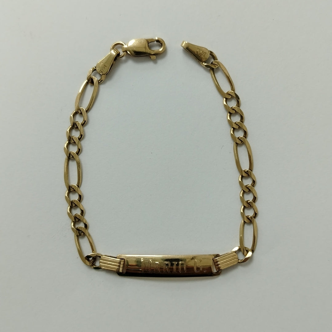 ESCLAVA ORO 14 K 3.8 GRMS (SEMINUEVO)