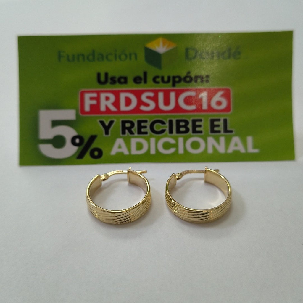 ARRACADAS ORO 14K 1.8 (NUEVO)