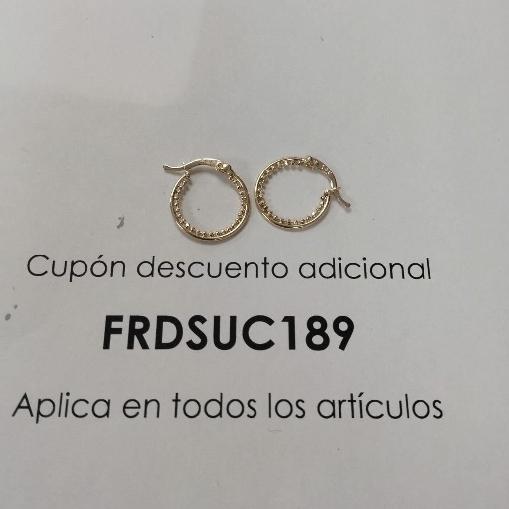 ARRACADAS ORO 14K 1.7 (NUEVO)