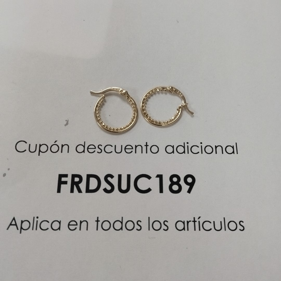 ARRACADAS ORO 14K 1.7 (NUEVO)