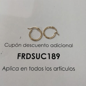 ARRACADAS ORO 14K 1.7 (NUEVO)