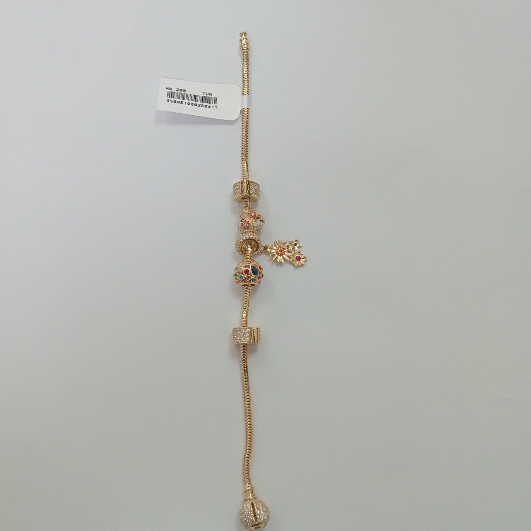 PULSERA CHARM ORO 14K 16.2 (NUEVO)