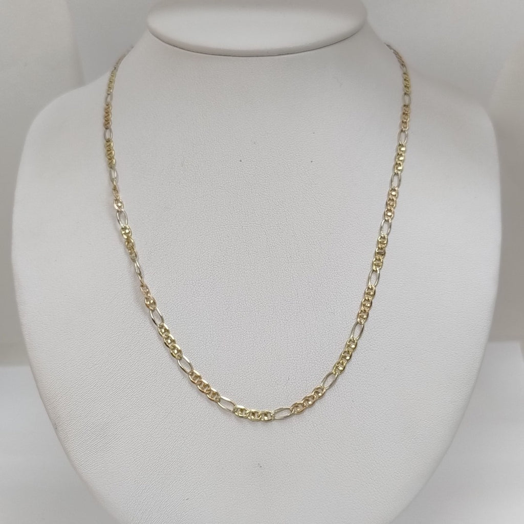 CADENA ORO COMBINADO 14 K 8 GRMS (SEMINUEVO)