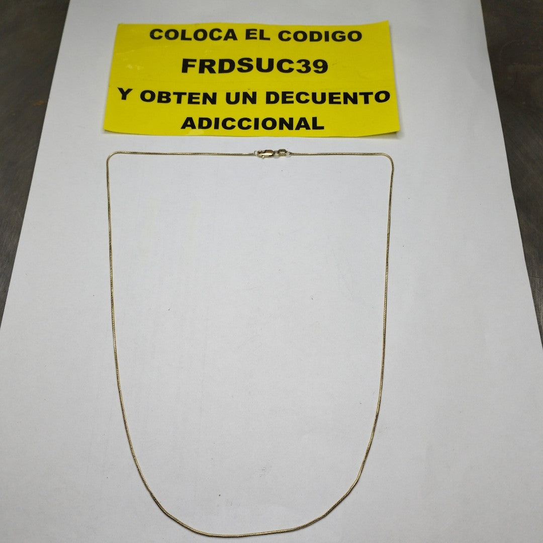 CADENA ORO 14 K 3.2 GRMS (SEMINUEVO)