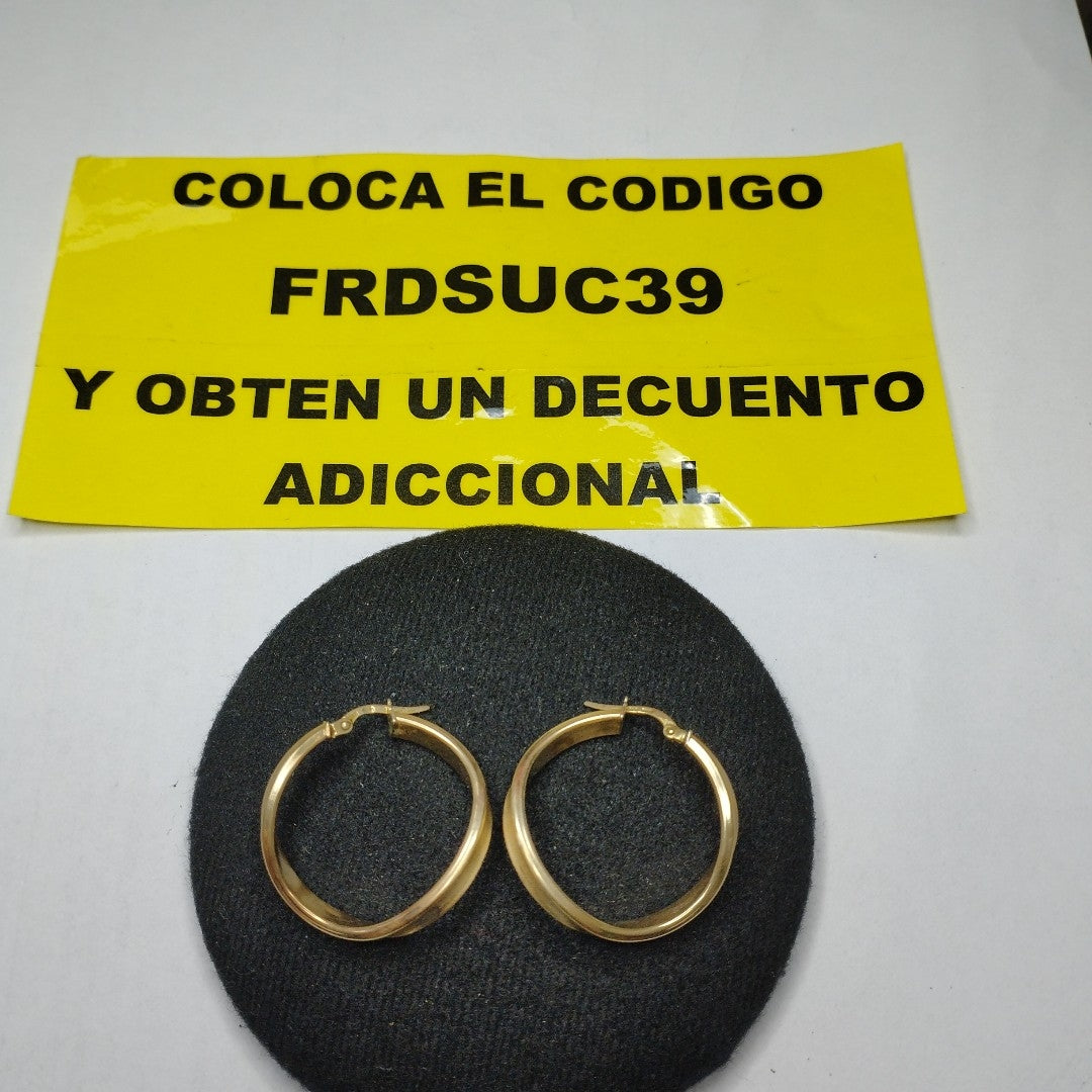 ARRACADAS PAR ORO 14 K 2.5 GRMS (SEMINUEVO)