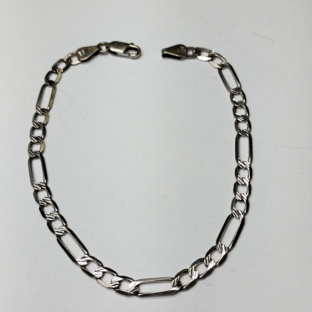 PULSERA ORO BLANCO 14 K 5.9 GRMS (SEMINUEVO)