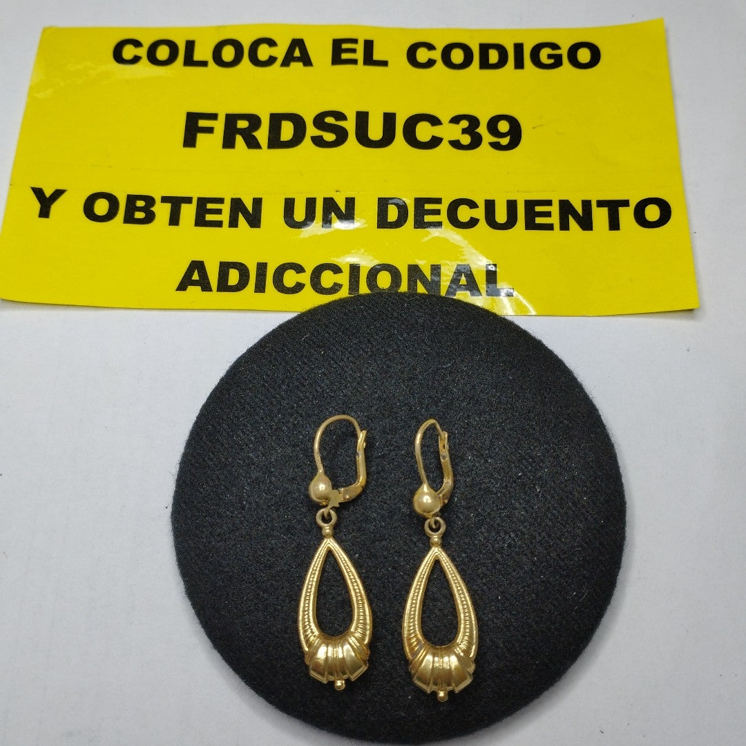 ARRACADAS PAR ORO 14 K 3.7 GRMS (SEMINUEVO)