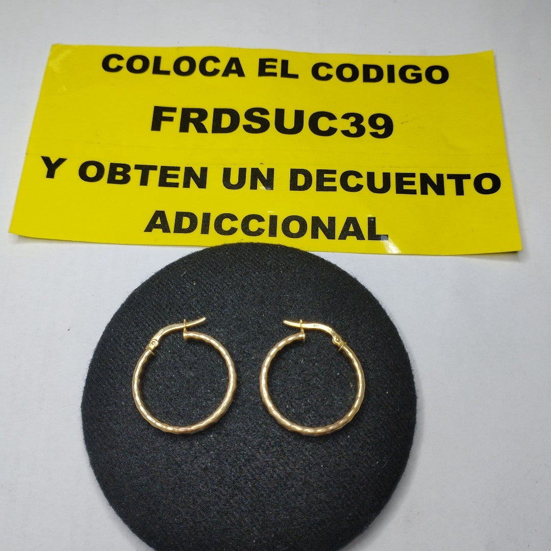 ARRACADAS PAR ORO 10 K 1.5 GRMS (SEMINUEVO)