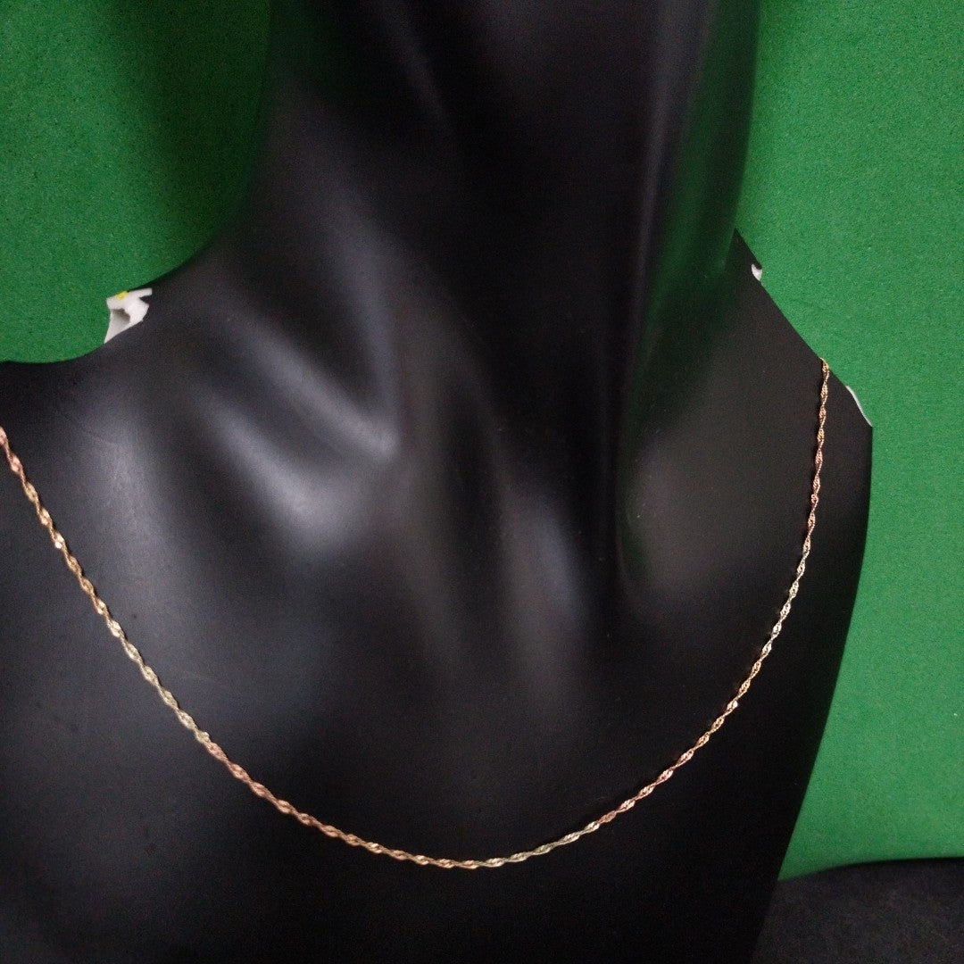 CADENA ORO COMBINADO 10 K 0,90 GRMS (SEMINUEVO)