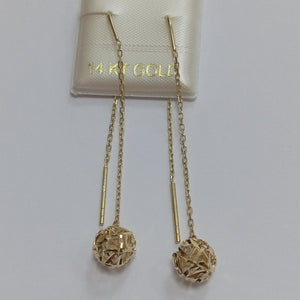 BROQUELES ORO 14K 1.7 (NUEVO)