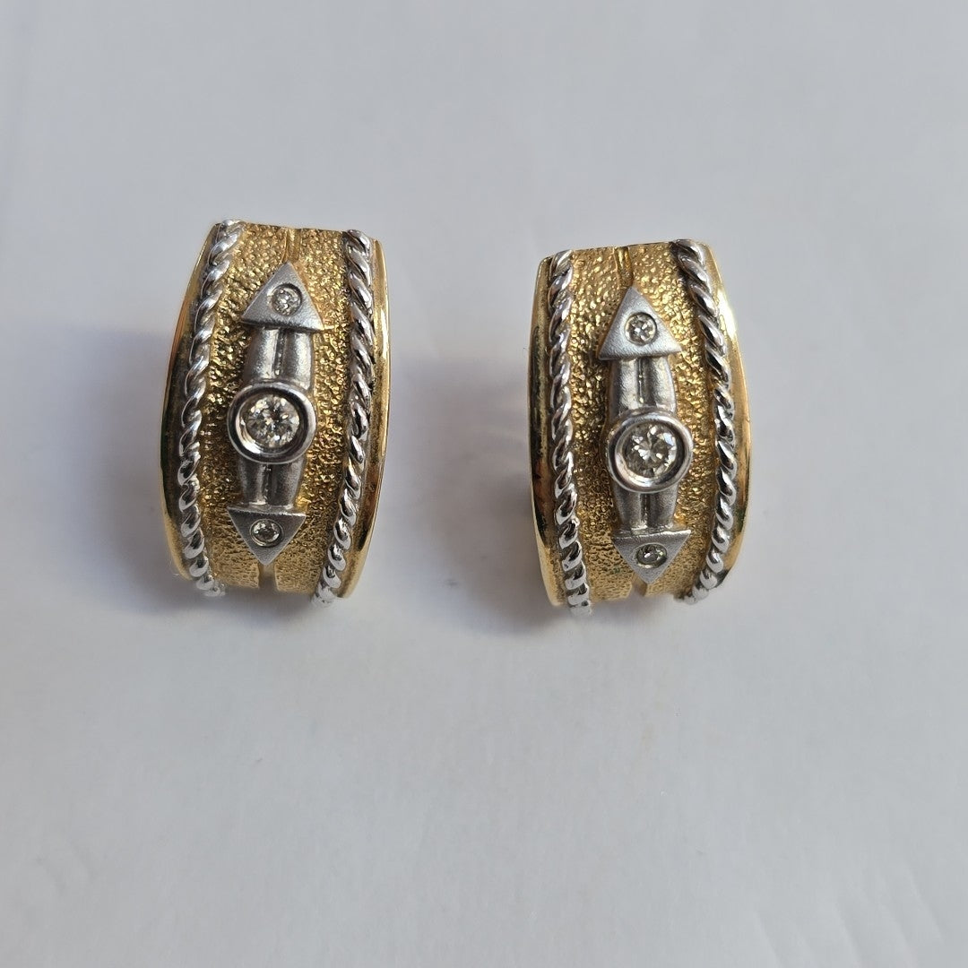 ARETES PAR ORO 14 K 7,10 GRMS (SEMINUEVO)