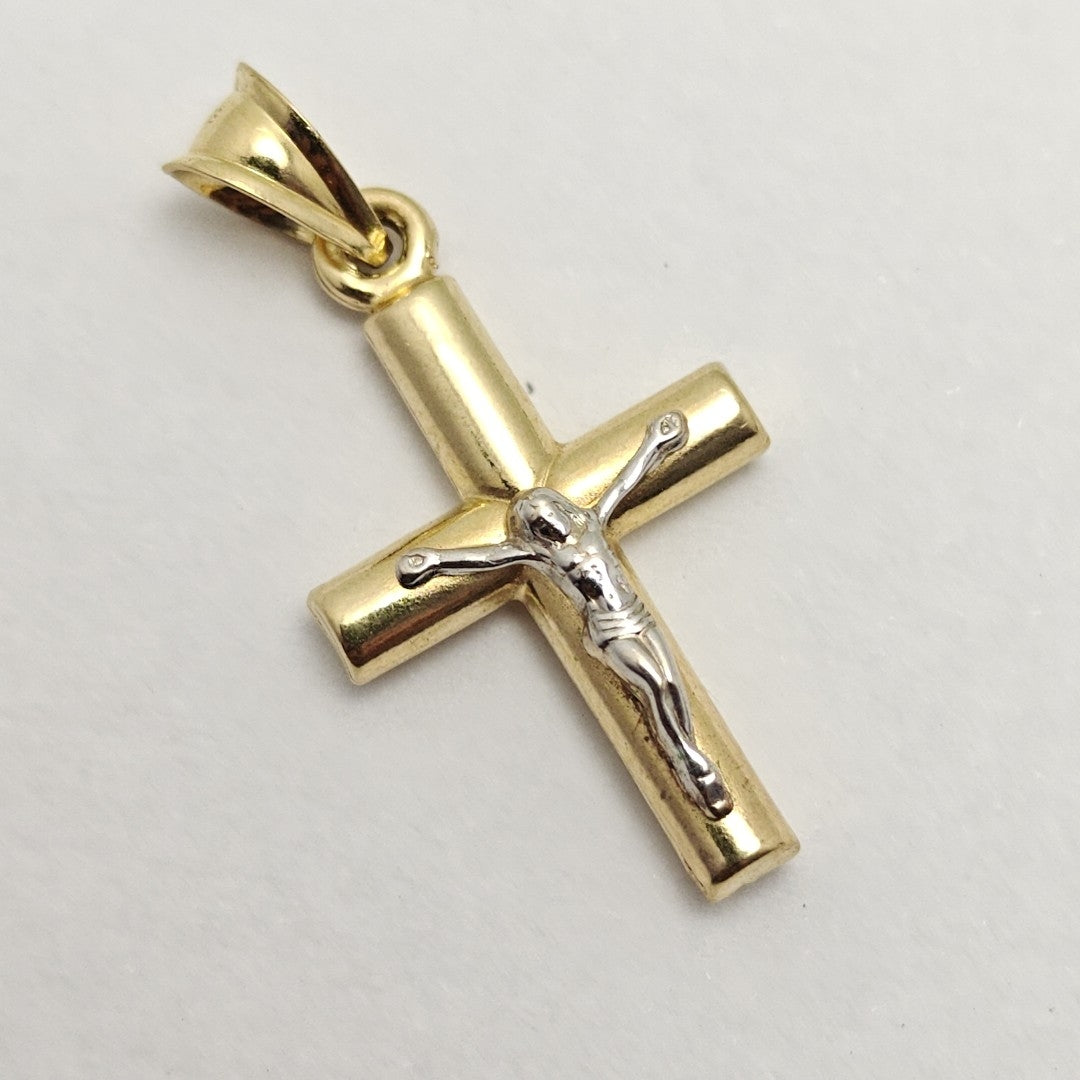 CRUCIFIJO ORO 14 K 1,20 GRMS (SEMINUEVO)