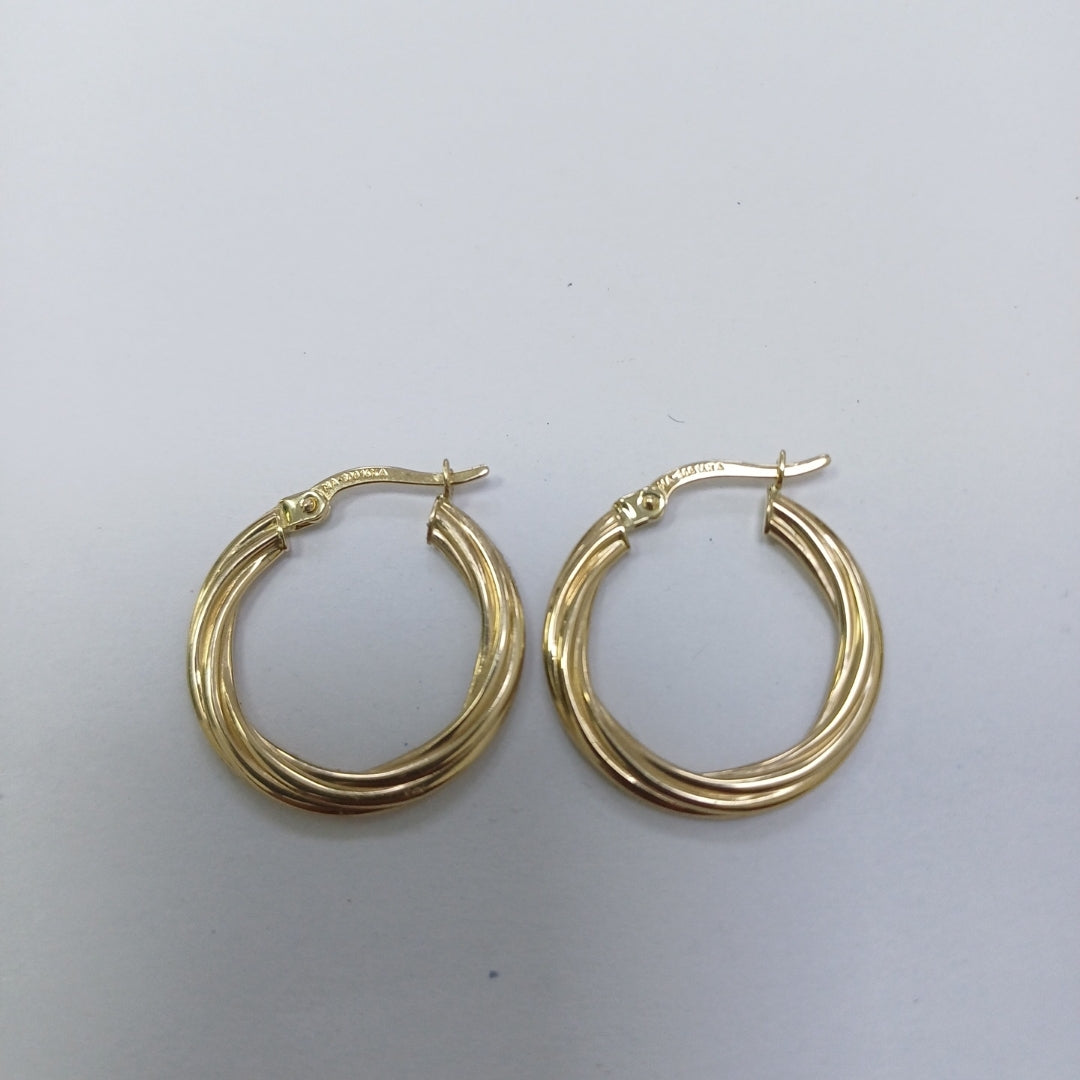 ARRACADAS ORO 14K 1.5 (NUEVO)