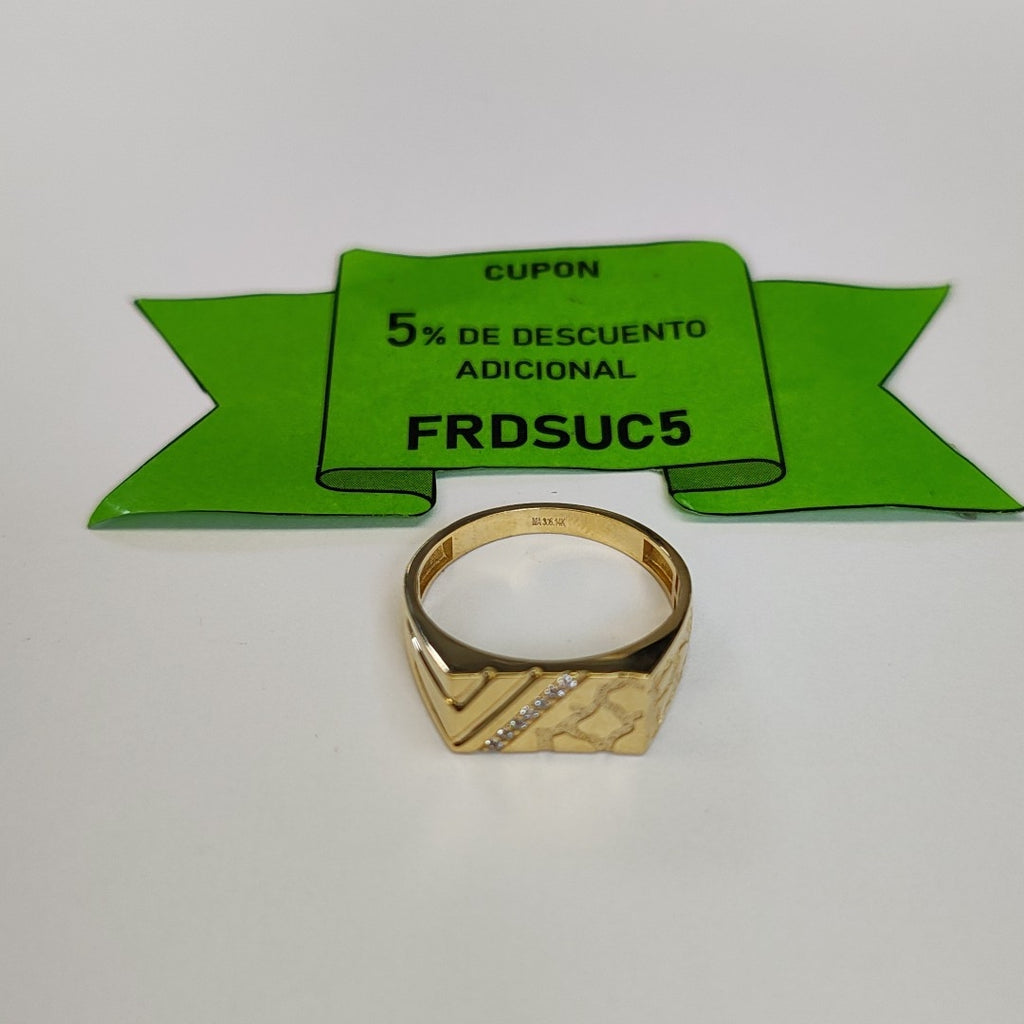 ANILLOS CABALLERO ORO 14K 3.7 (NUEVO)