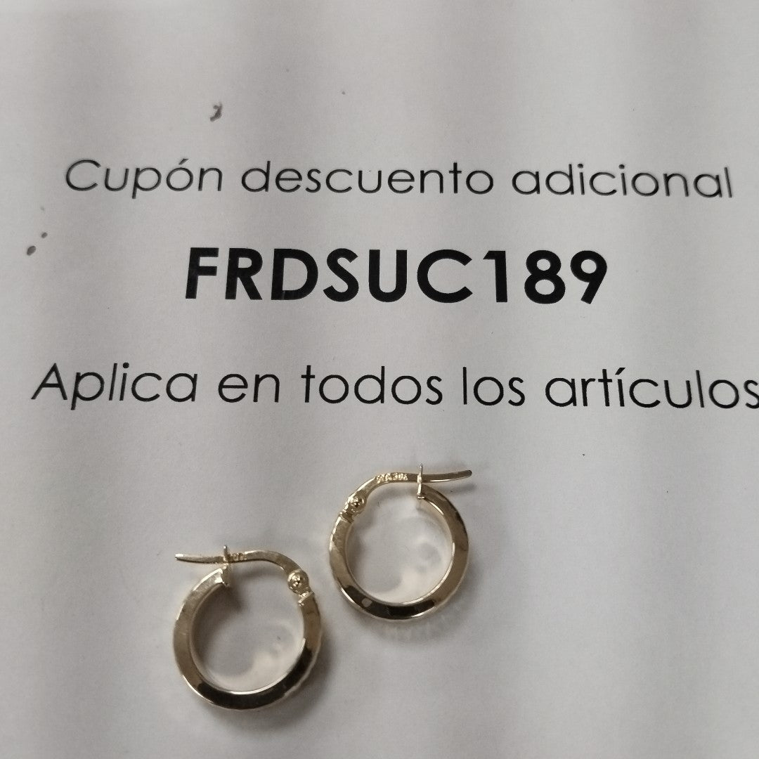ARRACADAS ORO 10K 1.3 (NUEVO)