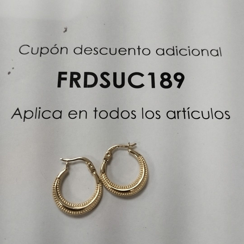 ARRACADAS ORO 14K 1.4 (NUEVO)