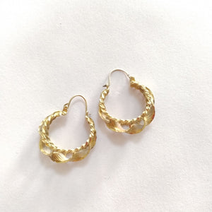 ARRACADAS PAR ORO 14 K 6.8 GRMS (SEMINUEVO)