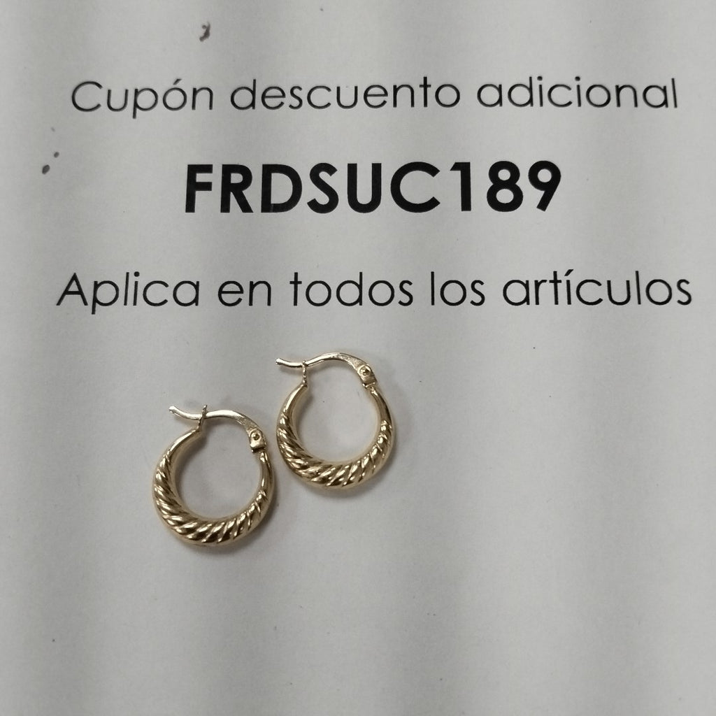 ARRACADAS ORO 14K 1.1 (NUEVO)