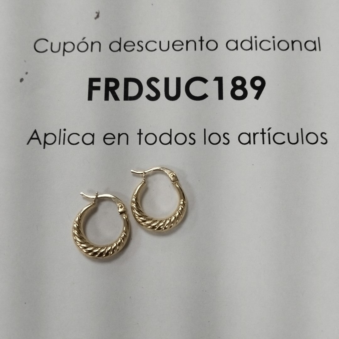 ARRACADAS ORO 14K 1.1 (NUEVO)
